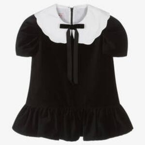PHI CLOTHING "Lila" Black Velvet Dress 2T